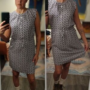 Ann Taylor Loft Dress, Geometric pattern, Size XS